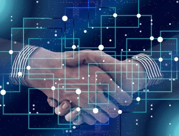 block chain, personal, shaking hands