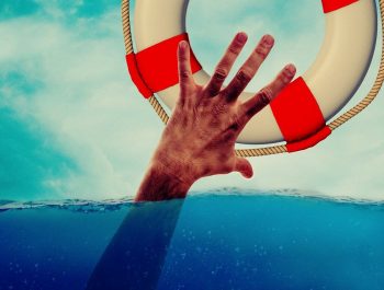 lifebelt, hand, lake
